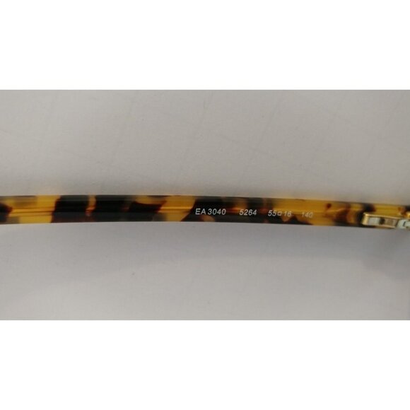 Authentic Emporio Armani Eyeglasses EA 3040 5264 Black/Havana Cat Eye 53-16-140 - Picture 6 of 6